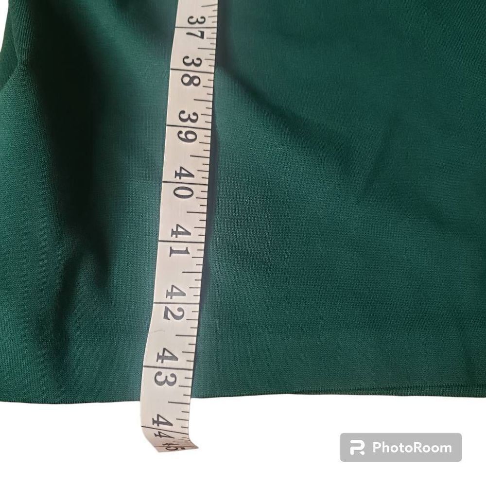 Eloquii Twisted Shoulder Sheath Dress in Botanical Green Size 16 - Picture 5 of 11